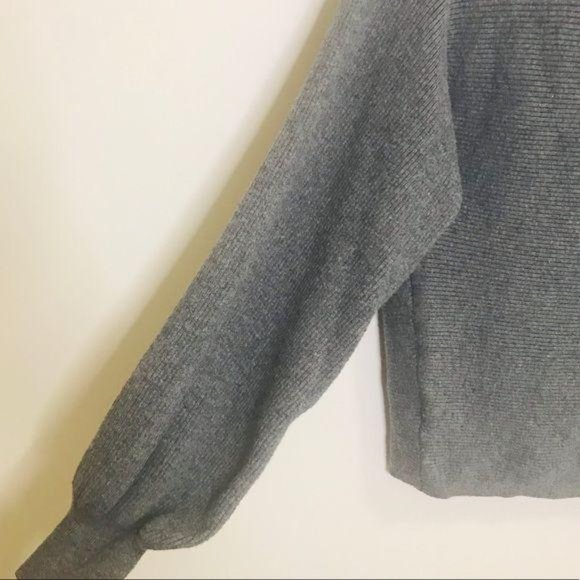 Zara Gray / L /  Cowl Neck Balloon Sleeve Sweater - Picture 4 of 8